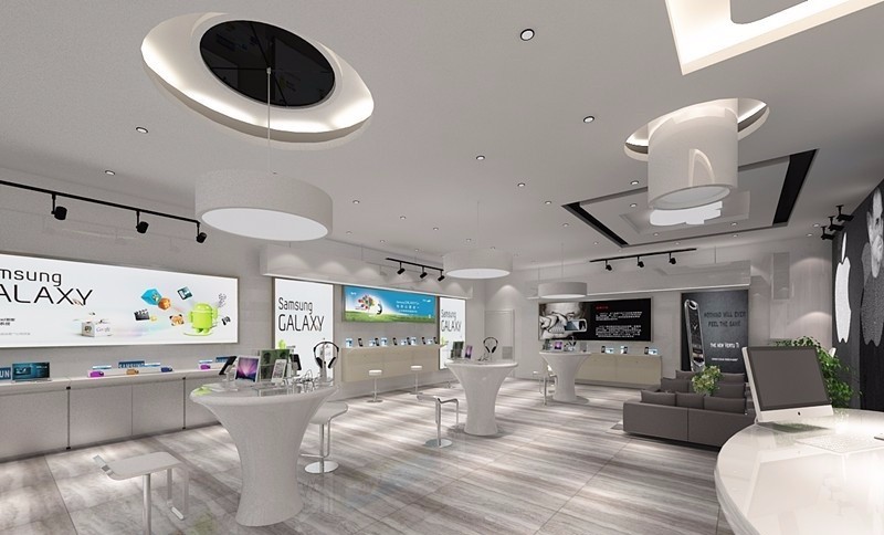 手机店装修;手机店效果图;手机店设计